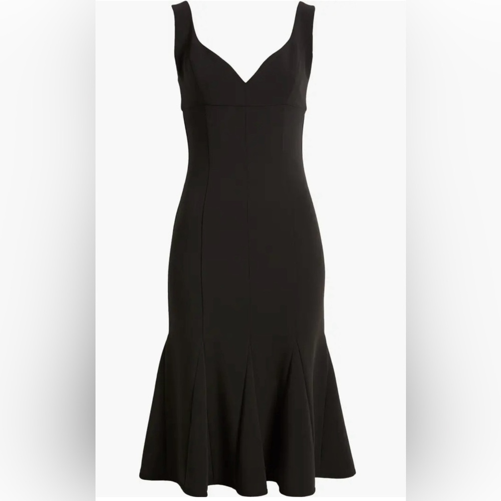 Ashlyn Godet Cocktail Midi Dress